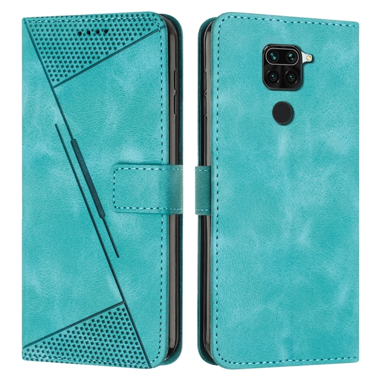 

For Xiaomi Redmi Note 9 / 10X Dream Triangle Leather Phone Case with Lanyard(Green)