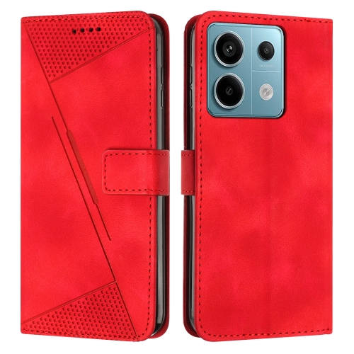 

For Xiaomi Redmi Note 13 Pro 5G Dream Triangle Leather Phone Case with Lanyard(Red)