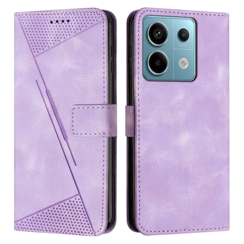 

For Xiaomi Redmi Note 13 Pro 5G Dream Triangle Leather Phone Case with Lanyard(Purple)