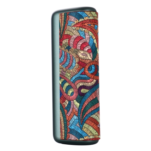 For IQOS ILUMA Prime PU Leather Electronic Cigarette Protective Case(Waist  Flower Red)