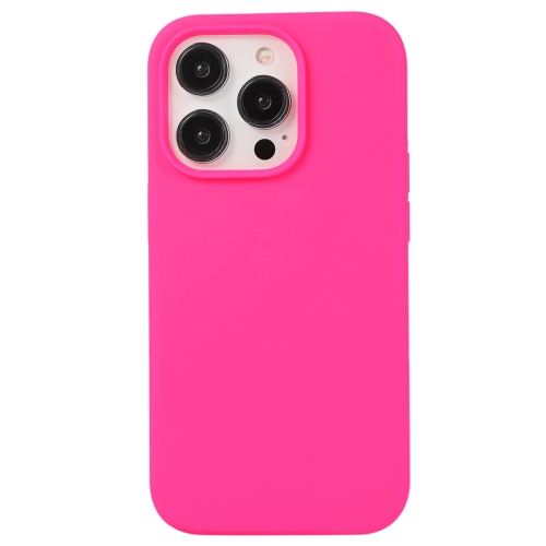 

For iPhone 15 Pro Liquid Silicone Phone Case(Brilliant Pink)