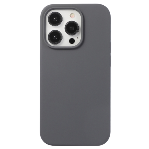 

For iPhone 15 Pro Liquid Silicone Phone Case(Charcoal Black)