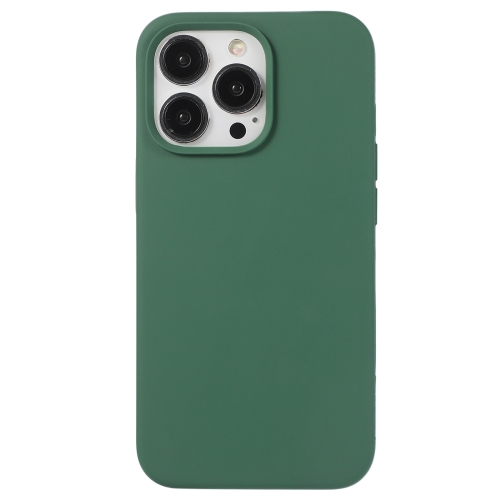 

For iPhone 15 Pro Liquid Silicone Phone Case(Clover Green)