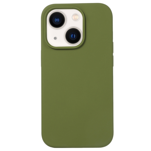 

For iPhone 15 Plus Liquid Silicone Phone Case(Pine Green)
