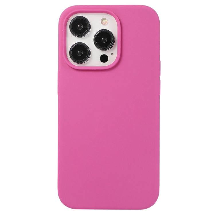 

For iPhone 13 Pro Max Liquid Silicone Phone Case(Pitaya)