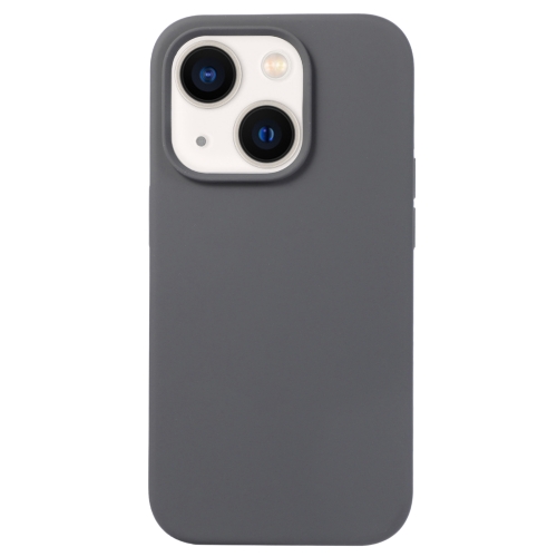 

For iPhone 13 mini Liquid Silicone Phone Case(Charcoal Black)