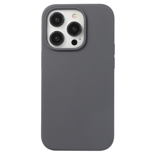 

For iPhone 12 Pro Max Liquid Silicone Phone Case(Charcoal Black)