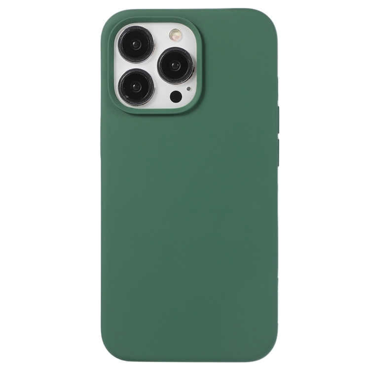 

For iPhone 12 Pro Max Liquid Silicone Phone Case(Clover Green)