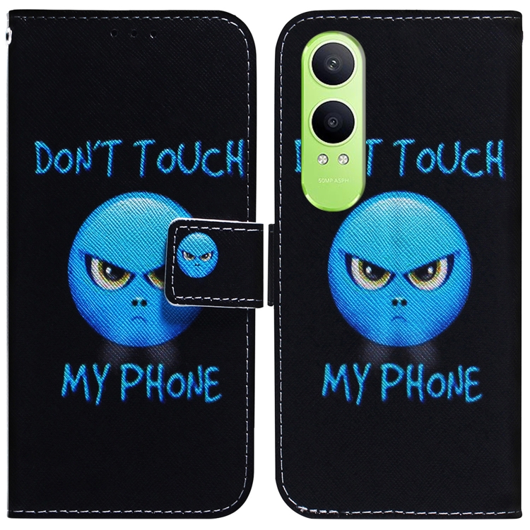 

For OnePlus Nord CE4 Lite Coloured Drawing Flip Leather Phone Case(Anger)