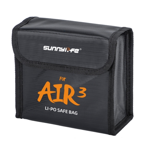 

For DJI Air 3 Sunnylife Battery Explosion-proof Safe Bag Protective Li-Po Safe Bag For 3pcs Batteries