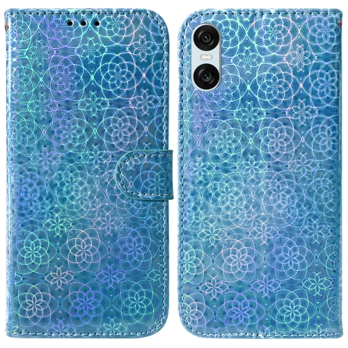 

For Sony Xperia 10 VI Colorful Magnetic Buckle Leather Phone Case(Blue)