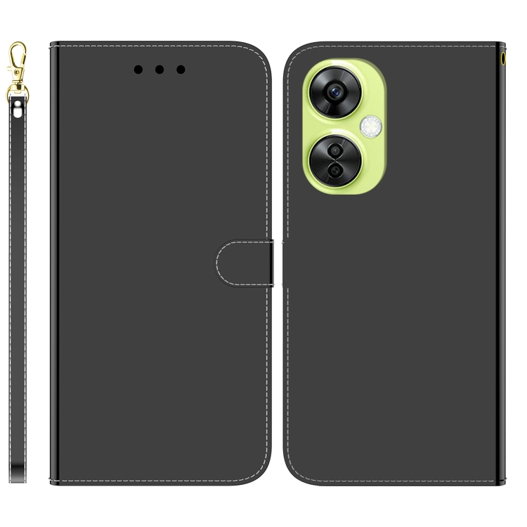 

For OnePlus Nord CE 3 Lite/Nord N30 Imitated Mirror Surface Leather Phone Case(Black)