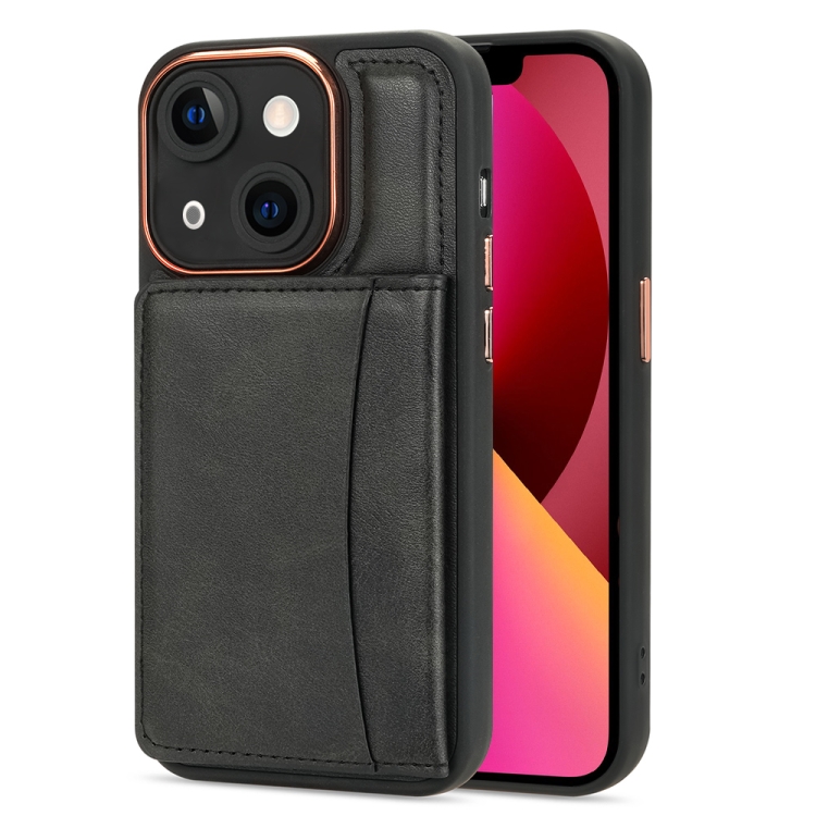 

For iPhone 13 Multifunctional Magsafe Magnetic Card Bag Phone Case(Black)