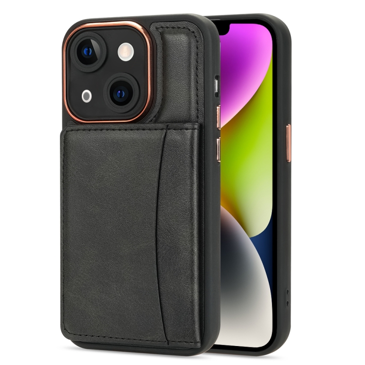 

For iPhone 14 Multifunctional Magsafe Magnetic Card Bag Phone Case(Black)
