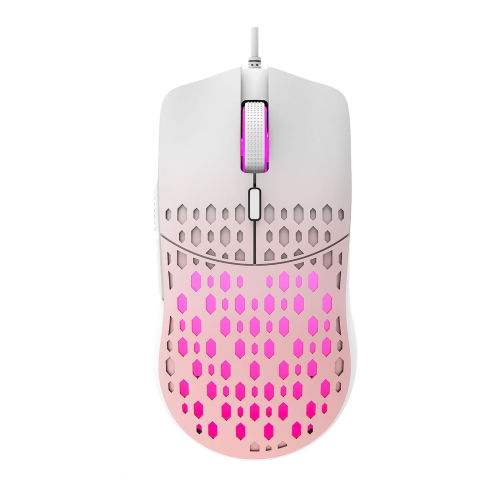 

HXSJ S500 3600DPI Colorful Luminous Wired Mouse, Cable Length: 1.5m(Pink)