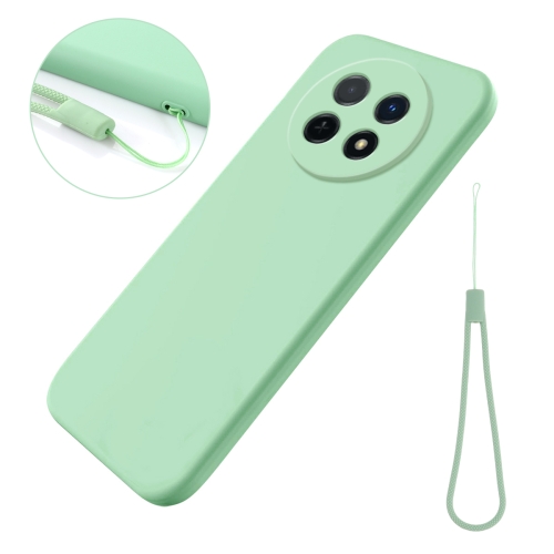 

For Huawei Nova Y91 4G Solid Color Liquid Silicone Dropproof Full Coverage Protective Case(Green)