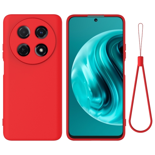 

For Huawei nova 12i Solid Color Liquid Silicone Dropproof Full Coverage Protective Case(Red)