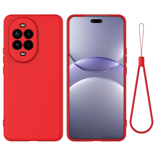 

For Huawei nova 13 Pro Solid Color Liquid Silicone Dropproof Full Coverage Protective Case(Red)