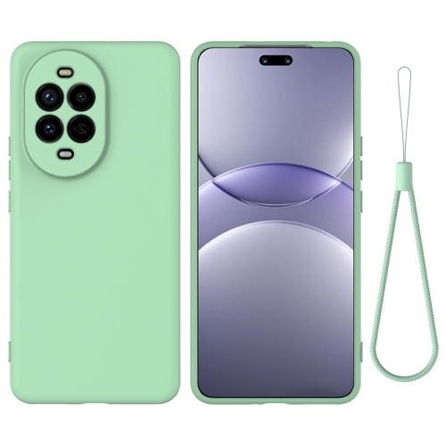 

For Huawei nova 13 Pro Solid Color Liquid Silicone Dropproof Full Coverage Protective Case(Green)