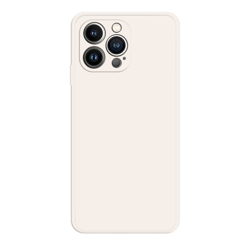 

For iPhone 15 Pro Max Imitation Liquid Silicone Phone Case(White)
