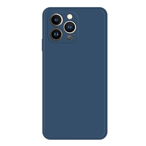 

For iPhone 15 Pro Max Imitation Liquid Silicone Phone Case(Blue)