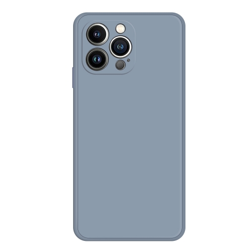 

For iPhone 15 Pro Max Imitation Liquid Silicone Phone Case(Grey)