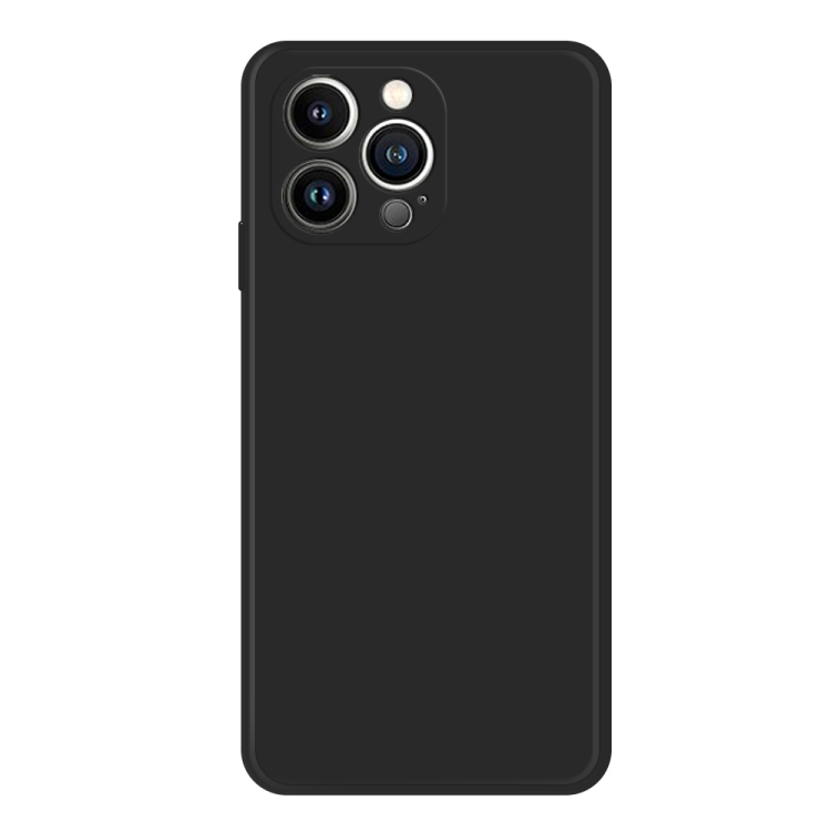 

For iPhone 15 Pro Imitation Liquid Silicone Phone Case(Black)