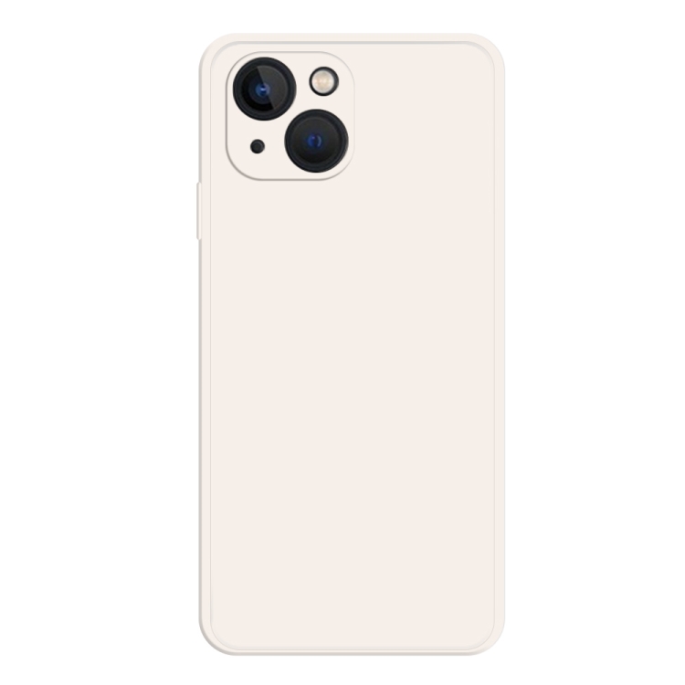 

For iPhone 15 Plus Imitation Liquid Silicone Phone Case(White)