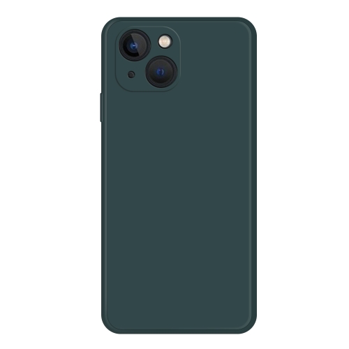 

For iPhone 15 Plus Imitation Liquid Silicone Phone Case(Dark Green)