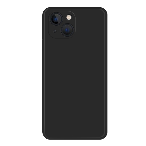 

For iPhone 15 Plus Imitation Liquid Silicone Phone Case(Black)