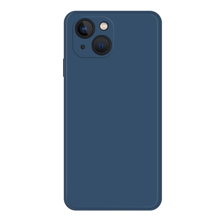 

For iPhone 15 Imitation Liquid Silicone Phone Case(Blue)