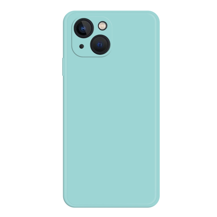 

For iPhone 15 Imitation Liquid Silicone Phone Case(Sky Blue)