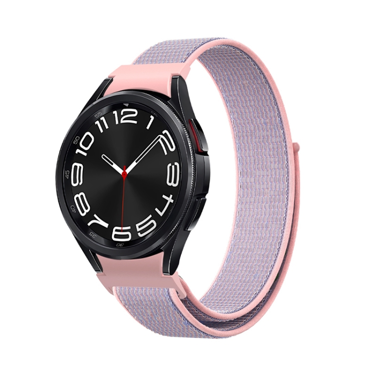 

For Samsung Galaxy Watch 6 Woven Nylon Loop Watch Band(Powder Sand)