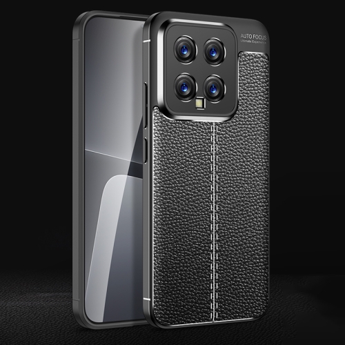 

For Xiaomi 14 Litchi Texture Shockproof TPU Phone Case(Black)