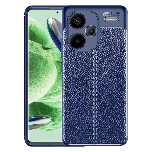 

For Xiaomi Redmi Note 13 Pro+ Litchi Texture Shockproof TPU Phone Case(Blue)