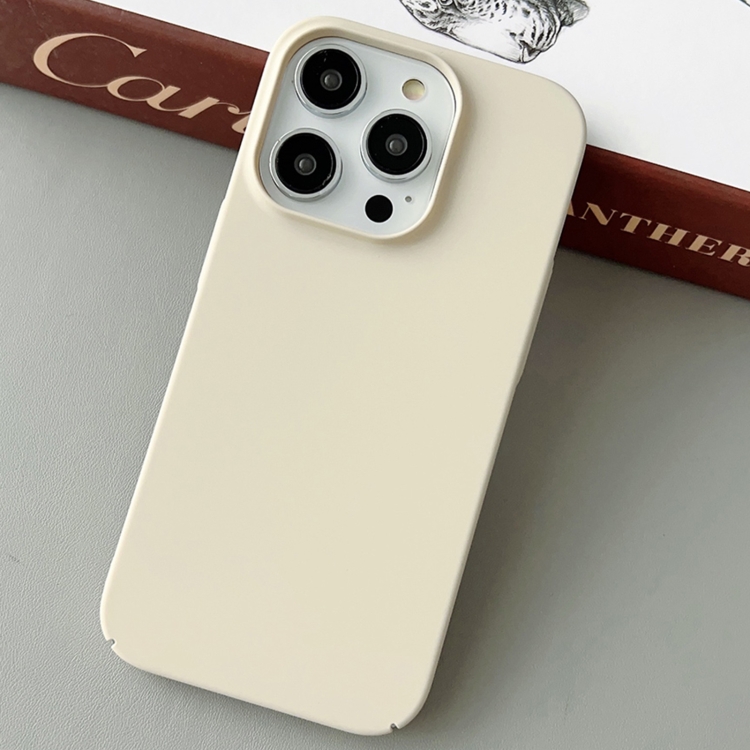 

For iPhone 14 Pro Max Skin Feel All Inclusive PC Phone Case(Off White)