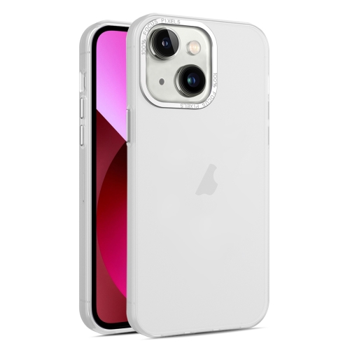 

For iPhone 13 Frosted Translucent Mist Phone Case(White)