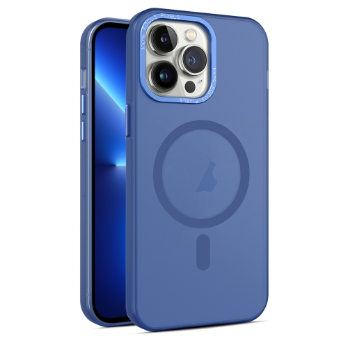 

For iPhone 13 Pro Max MagSafe Frosted Translucent Mist Phone Case(Royal Blue)