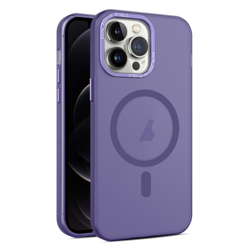 

For iPhone 12 Pro Max MagSafe Frosted Translucent Mist Phone Case(Dark Purple)