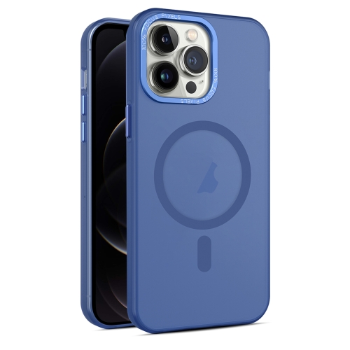 

For iPhone 12 Pro Max MagSafe Frosted Translucent Mist Phone Case(Royal Blue)