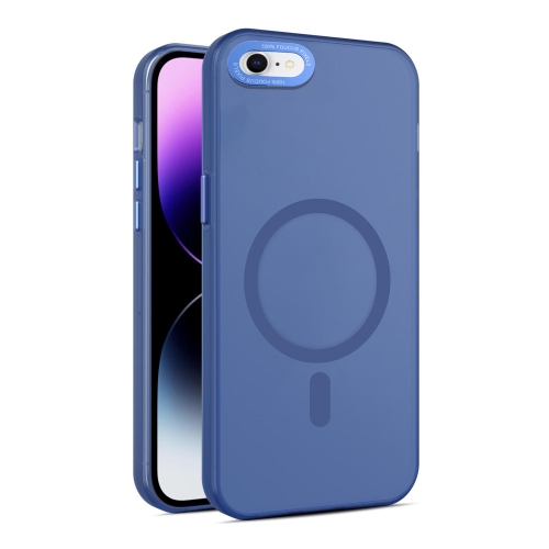 

For iPhone SE 2022 / 2020 / 8 / 7 MagSafe Frosted Translucent Mist Phone Case(Royal Blue)