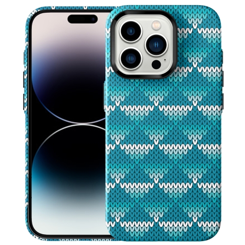 

For iPhone 15 Pro Textile Texture Matte Ultra-thin Phone Case(Light Blue)