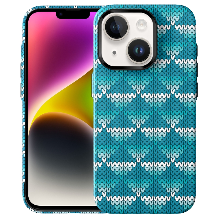 

For iPhone 15 Textile Texture Matte Ultra-thin Phone Case(Light Blue)