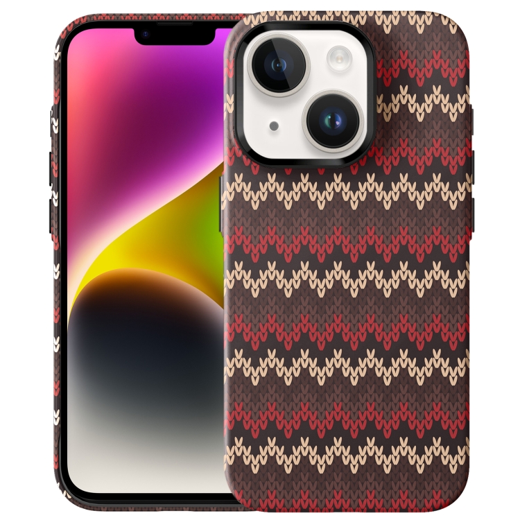 

For iPhone 14 Textile Texture Matte Ultra-thin Phone Case(Red)