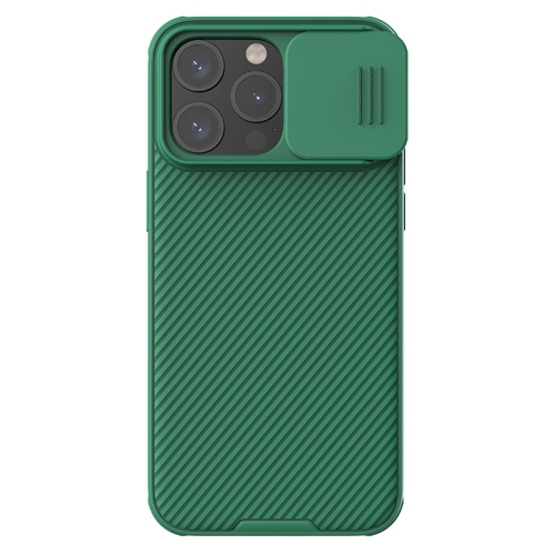 

For iPhone 15 Pro Max NILLKIN CamShield Pro PC Phone Case(Green)