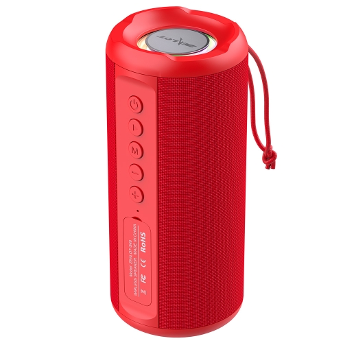 

Zealot S46 TWS Portable Wireless Bluetooth Speaker with Colorful Light(Red)