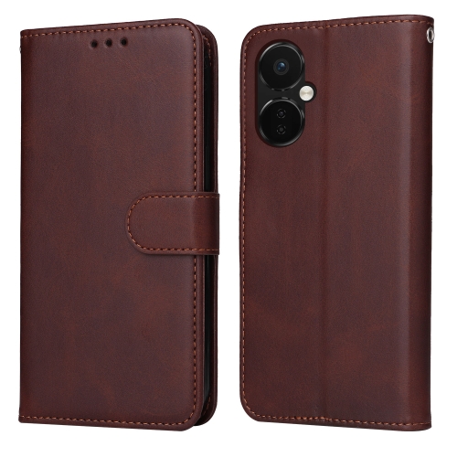 

For OnePlus Nord CE3 Classic Calf Texture Flip Leather Phone Case(Brown)