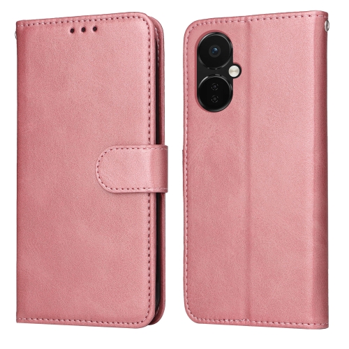 

For OnePlus Nord CE3 Classic Calf Texture Flip Leather Phone Case(Rose Gold)