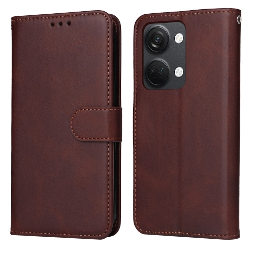 

For OnePlus Nord 3 / Ace 2V Classic Calf Texture Flip Leather Phone Case(Brown)
