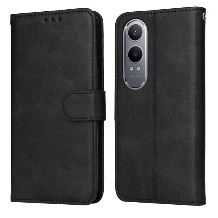 

For OnePlus Nord CE4 Lite Classic Calf Texture Flip Leather Phone Case(Black)